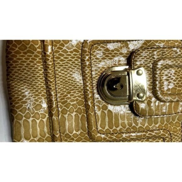 Women's Wristlet Faux Snake Skin Clutch Wallet‎ with Zipper Pocket Pouch - Picture 4 of 9